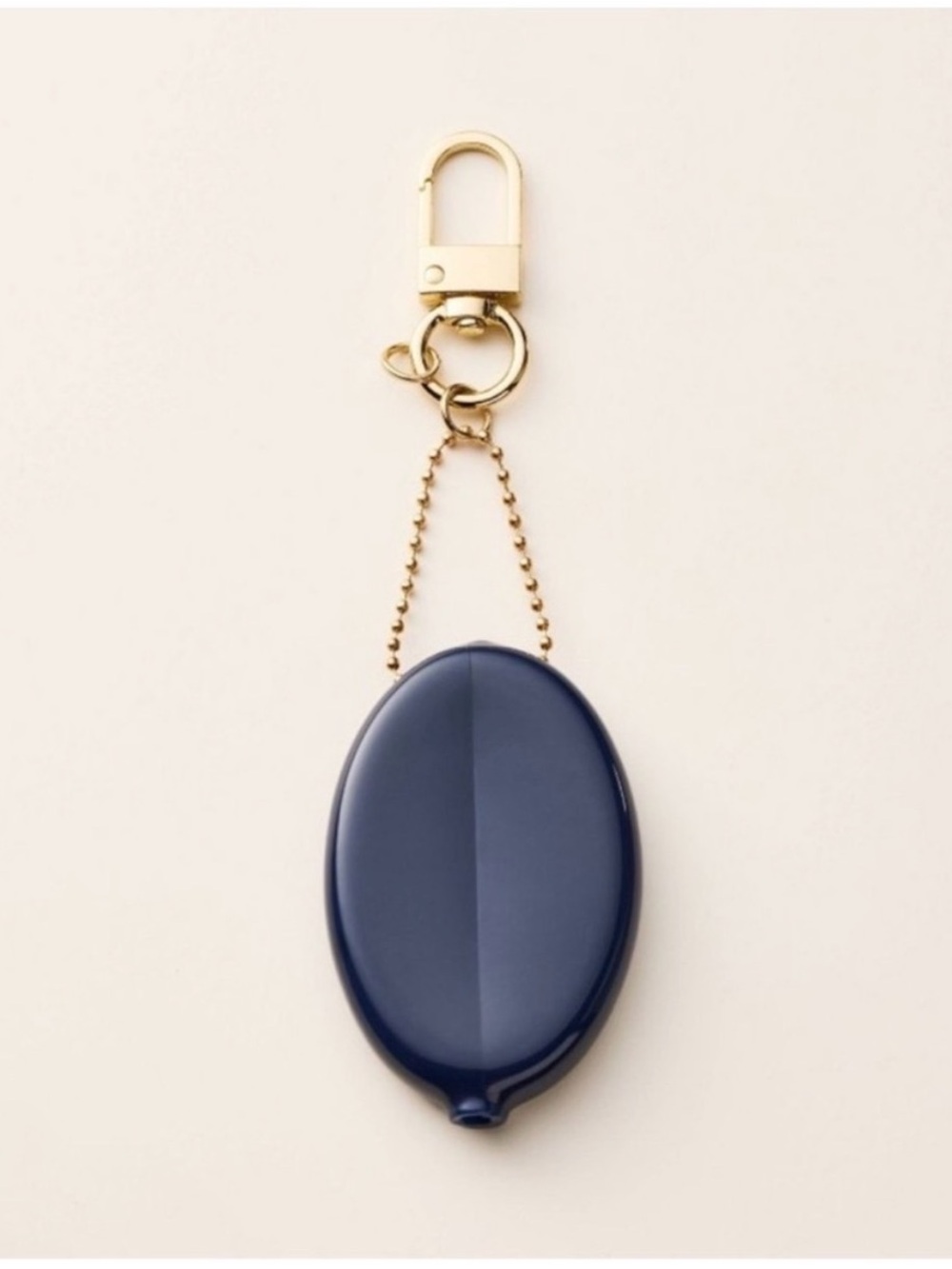 kate spade x target navy blue 'my two cents' coin pouch keychain - Picture 2 of 6